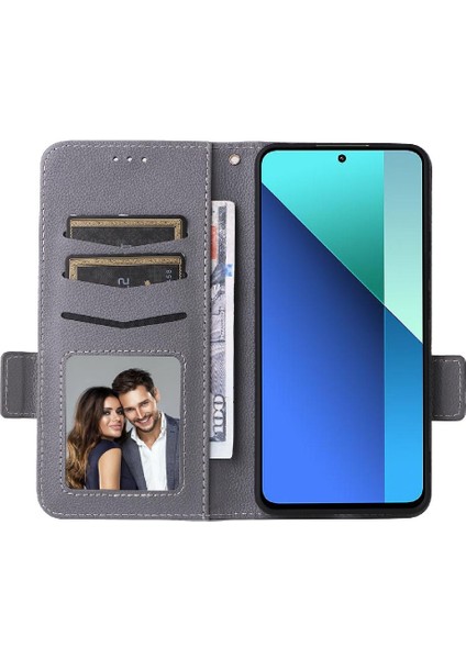 Xiaomi Redmi Için Not 13 4g Manyetik Yan Toka Kart Yuvaları Tutucu Pu (Yurt Dışından)