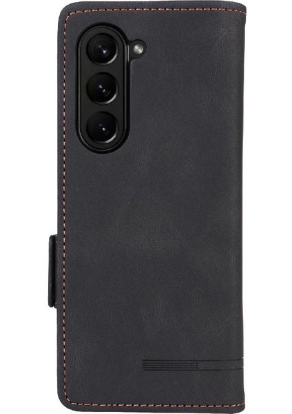 Samsung Galaxy Z Flod 5 Için Kılıf Kart Tutucu Kickstand Tam Kapak ile (Yurt Dışından)