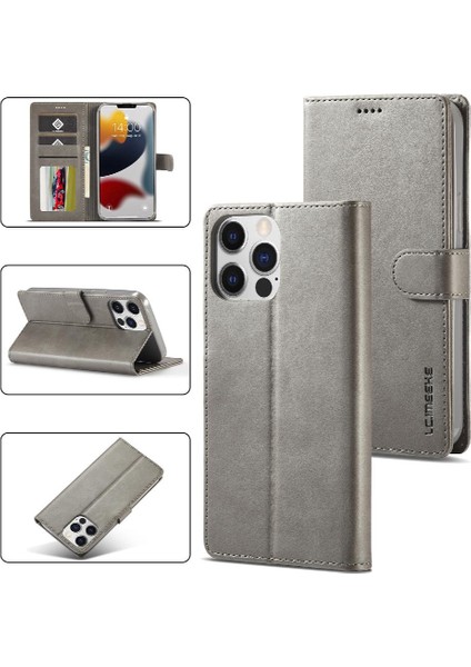 Iphone 13 Için Kılıf Pro Max Kart Yuvaları Cüzdan Tutucu ile Buzağı Doku (Yurt Dışından)