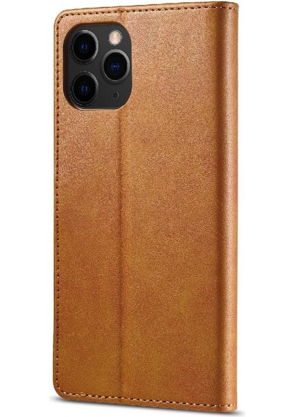 Iphone 12 Için Kılıf Pro Max Buzağı Doku Yatay Çevir Deri Kılıf ile (Yurt Dışından)
