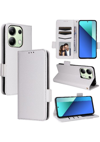 Xiaomi Redmi Için Not 13 4g Manyetik Yan Toka Kart Yuvaları Tutucu Pu (Yurt Dışından)