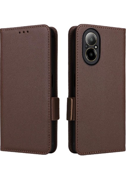 Realme C67 4g Cüzdan Manyetik Kart Yuvaları Için Kılıf Tutucu Pu Deri Yan (Yurt Dışından) indirimleri