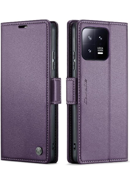 Xiaomi 13 Darbeye Durumda Cüzdan Durumda Anti Dolandırıcılık Kickstand (Yurt Dışından)