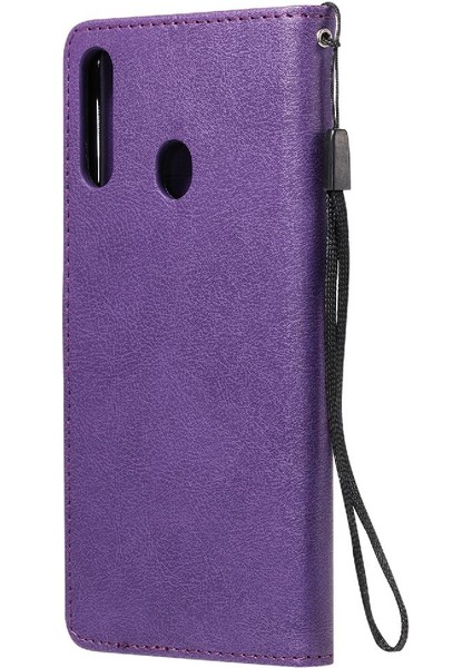 Samsung Galaxy A20S Yüksek Kalite Deri Klasik Düz Renk Için Flip Case (Yurt Dışından) modelleri