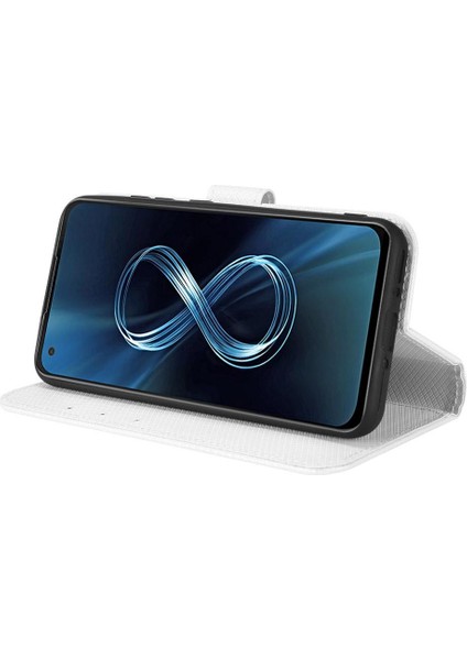 Asus Zenfone 8 Kickstand Kapak Manyetik Cüzdan Kart Tutucu Için Kılıf (Yurt Dışından)