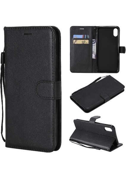 Iphone Xs Max Iş Cüzdan Telefon Kılıfı Için Flip Case Yüksek Kalite Katı (Yurt Dışından)