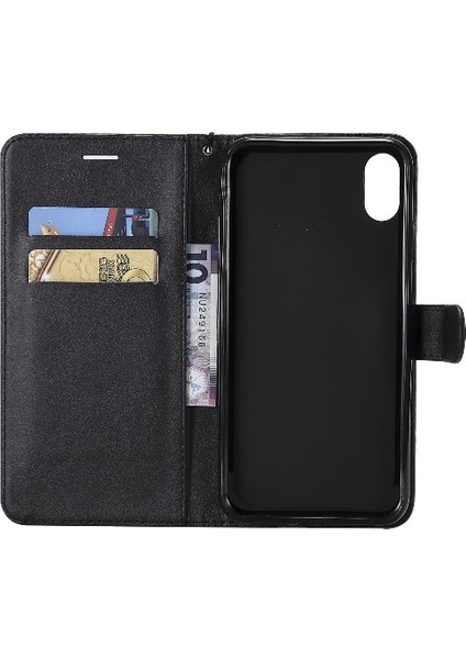 Iphone Xs Max Iş Cüzdan Telefon Kılıfı Için Flip Case Yüksek Kalite Katı (Yurt Dışından) modelleri