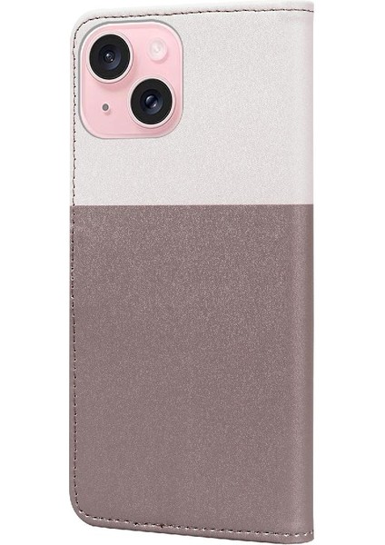Iphone 15 Için Kılıf Deri Kılıf Darbeye Cüzdan Kapak Kapak Basit (Yurt Dışından) indirimleri