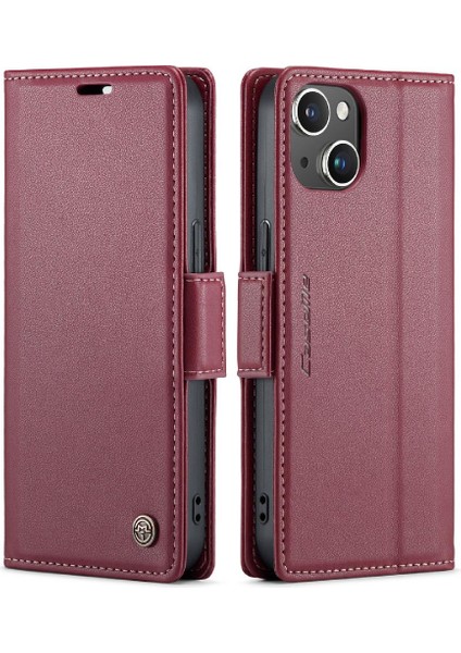 IPhone 15 Artı Anti Dolandırıcılık Kickstand Darbeye Vaka Vaka (Yurt Dışından)