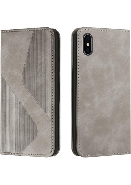 IPhone Için Kılıf X/xs Cüzdan Kickstand Kart Yuvaları Tutucu Folio Kapak Pu (Yurt Dışından)