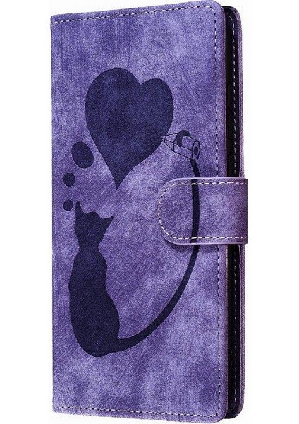 IPhone 8 Için Kılıf Artı/7 Artı Flip Folio Cüzdan Kılıf Kabartmalı Sevimli Kedi (Yurt Dışından) fiyatları