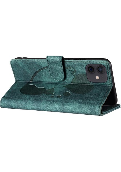 IPhone 11 Için Kılıf Flip Folio Kabartmalı Sevimli Kedi Tutucu Kapak Kart Durumda (Yurt Dışından) indirimleri