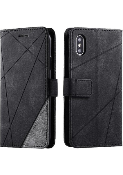 IPhone X/xs Darbeye Dayanıklı Manyetik Cüzdan Çevirme Folyo Kart Tutucu Pu (Yurt Dışından)