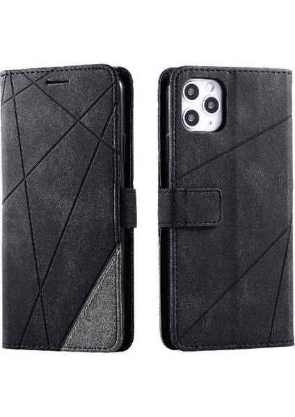 IPhone 11 Için Kılıf Pro Max Cüzdan Flip Folio Darbeye Kart Tutucu Pu (Yurt Dışından)