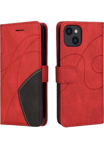 Kart Yuvası Standı ile IPhone 15 Pu Deri Flip Folio Kılıf (Yurt Dışından)