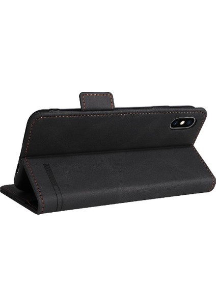 Kart Tutucu ile iphone Xs Max Için Kılıf Kickstand Deri Folio Flip Case (Yurt Dışından) indirimleri