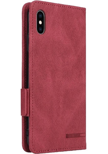 Kart Tutucu ile iphone Xs Max Için Kılıf Kickstand Deri Folio Flip Case (Yurt Dışından) modelleri