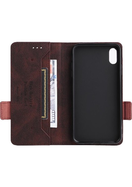 Kart Tutucu ile iphone Xs Max Için Kılıf Kickstand Deri Folio Flip Case (Yurt Dışından) modelleri