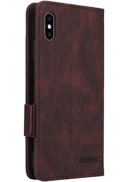 Kart Tutucu ile iphone Xs Max Için Kılıf Kickstand Deri Folio Flip Case (Yurt Dışından) indirimleri