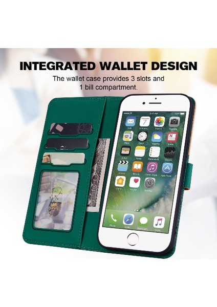 Iphone 7 / 8 Cüzdan Basit Iş Kapak Kapak Darbeye Vaka (Yurt Dışından) fırsatları
