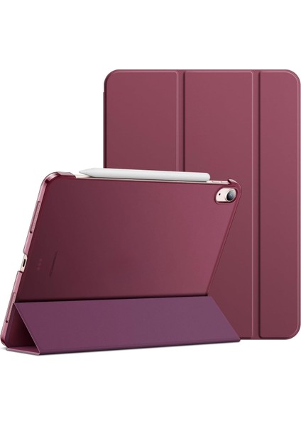 iPad Air 4. Ve 5. Nesil 10.9 İnç Uyumlu Smart Cover Kılıf Mürdüm