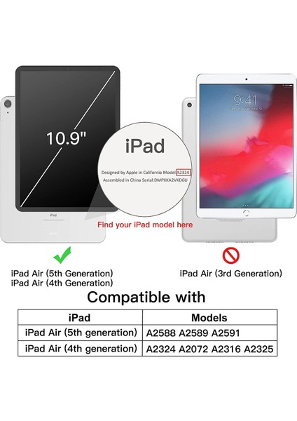 iPad Air 4. Ve 5. Nesil 10.9 İnç Uyumlu Smart Cover Kılıf Mürdüm fiyatları