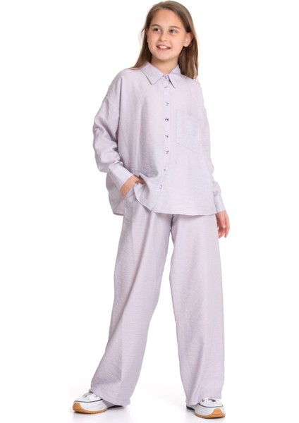 Kız Çocuk Oversize Rahat Kesim Gömlek ve Pantolon Takım fırsatları