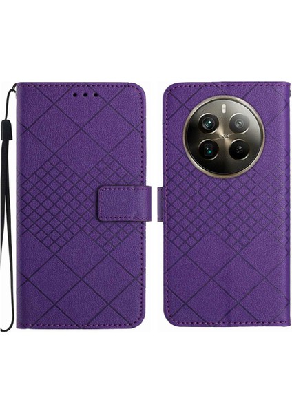 Realme Için Flip Case 12 Pro Artı Kart Yuvası Standı Cüzdan Pu Deri Kapak (Yurt Dışından)