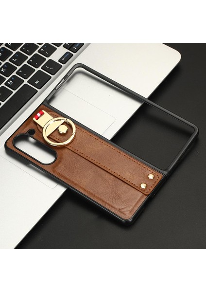 Samsung Galaxy Z Için Kılıf Fold 5 Uyumluluk Bilek Kayışı Kolaylık Pu (Yurt Dışından) modelleri