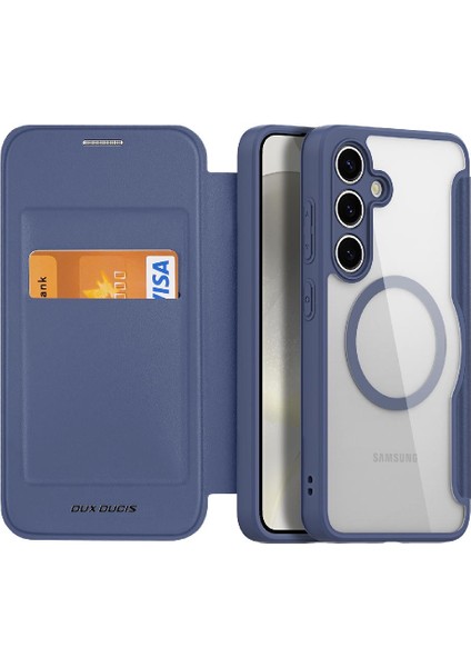 Rfıd Engelleme Kart Yuvası Pu ile Samsung Galaxy S24 Için Duducase Durumda (Yurt Dışından)