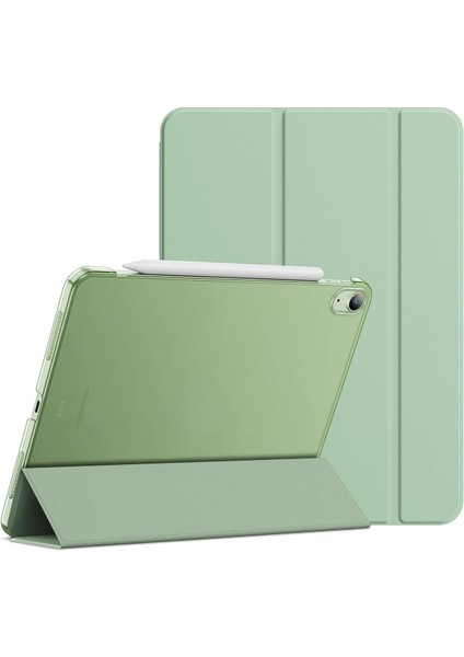 iPad Air 4. Ve 5. Nesil 10.9 İnç Uyumlu Smart Cover Kılıf Açık Yeşil