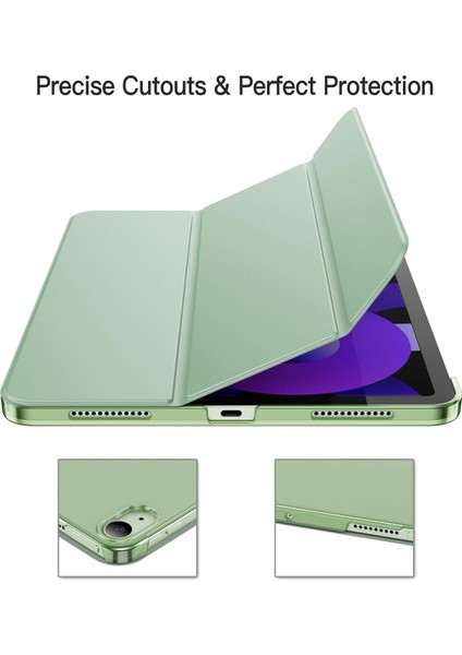 iPad Air 4. Ve 5. Nesil 10.9 İnç Uyumlu Smart Cover Kılıf Açık Yeşil fırsatları