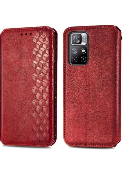 Xıaomı Redmi Not 11 Için Kılıf Cüzdan Fonksiyonu Kapak Çevirin Moda Tasarımı (Yurt Dışından)