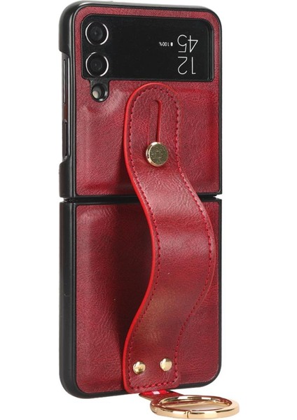 Samsung Galaxy Z Flip 4 Uyumluluk Bilek Kayışı Kolaylık Pu (Yurt Dışından)