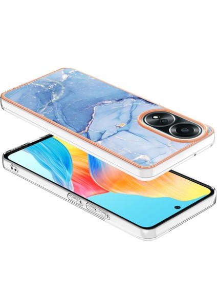Oppo With 4g Tampon Tpu Silikon Darbeye Dayanıklı Mermer ile Uyumlu (Yurt Dışından) modelleri