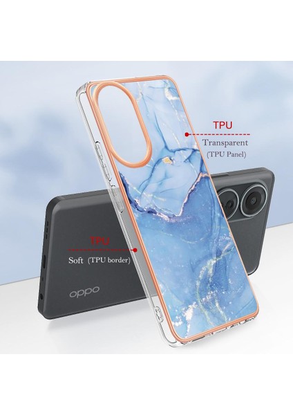 Oppo With 4g Tampon Tpu Silikon Darbeye Dayanıklı Mermer ile Uyumlu (Yurt Dışından) fırsatları
