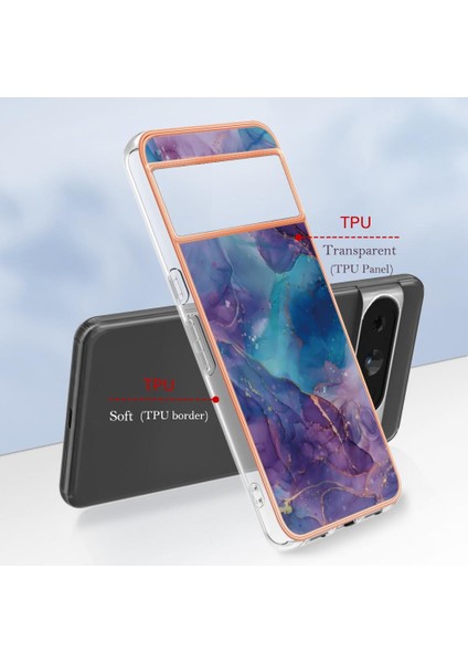 Google Piksel 8 Pro 5g Mermer Silikon Tampon Tpu Darbeye ile Uyumlu (Yurt Dışından) modelleri