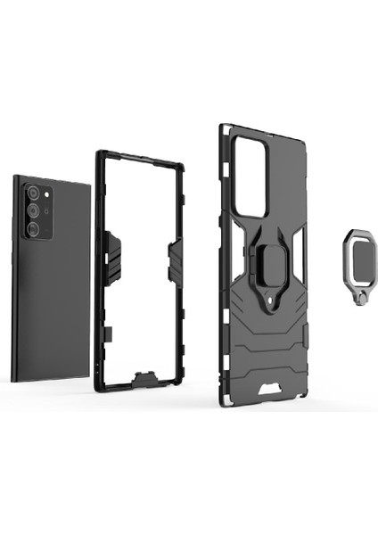 Samsung Galaxy Not 20 Için Kılıf Ultra 5g 360 &deg; Dönen Halka Darbeye Damla (Yurt Dışından) modelleri