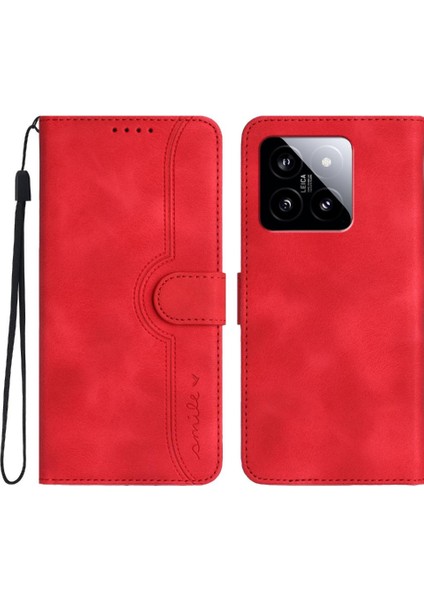 Xiaomi 14 Kılıf Cüzdan Dahili Mıknatıs Kapak Premium Pu ile Uyumlu (Yurt Dışından)