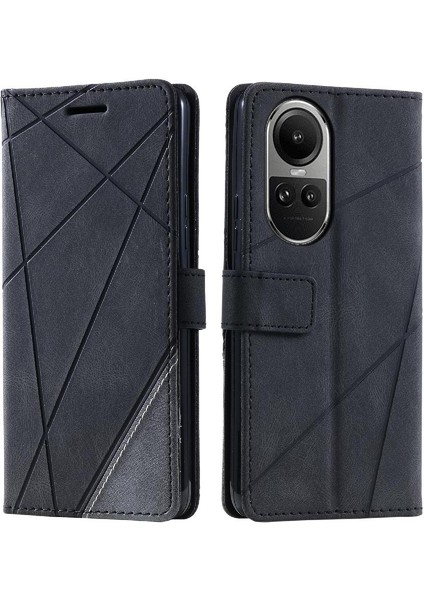 Oppo Oppo 10 Pro Artı Pu Deri Cüzdan Flip Için Kılıf Folio Manyetik Kart (Yurt Dışından)