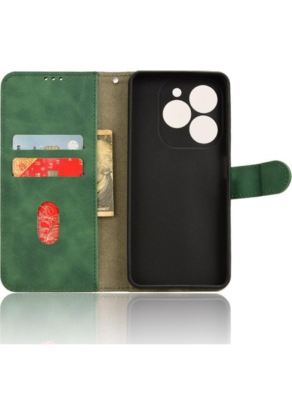 Infinix Akıllı 8 ARTI/X6526 Deri Folio Flip Case Koruyucu Kılıf (Yurt Dışından)
