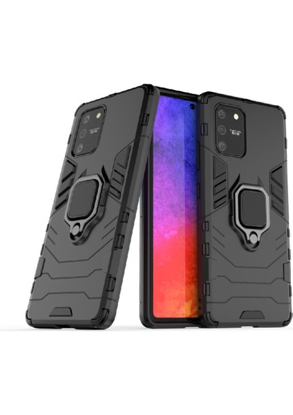 Samsung Galaxy S10 Lıte 360 &deg; Dönen Halka Darbeye Kapak Damla (Yurt Dışından)