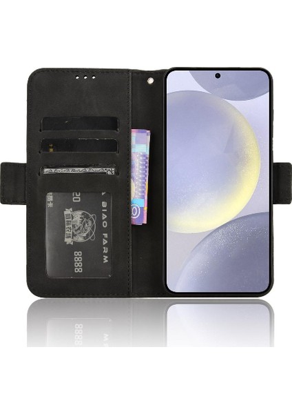Samsung Galaxy S24 Deri Cüzdan Kapak Için Kılıf Ayarlanabilir Ayrılabilir (Yurt Dışından) modelleri