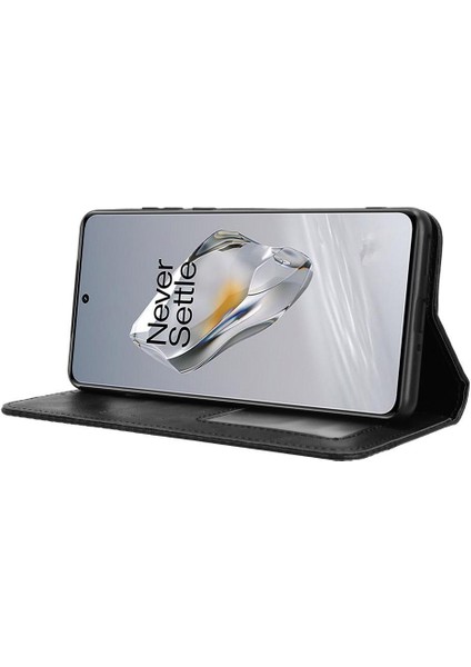 Oneplus 12 5g Manyetik Kapatma Pu Deri Cüzdan Için Kılıf (Yurt Dışından)