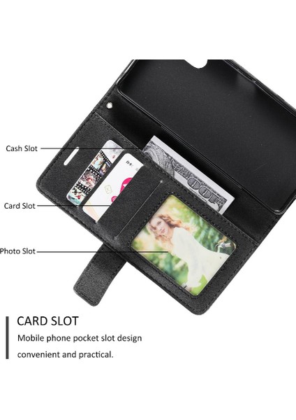 Sony Xperia 1V 2023 Için Manyetik Kart Tutucu Kickstand Pu Deri Kılıf (Yurt Dışından)
