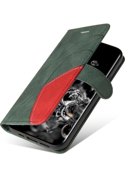 Samsung Galaxy S20 Ultra Pu Deri Flip Folio Kılıf Için Iki Renkli (Yurt Dışından) fiyatları