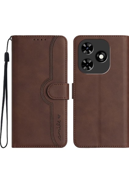 Tecno Spark ile Uyumlu 2024 Vaka Cüzdan Yerleşik Mıknatıs Kapak Pu (Yurt Dışından)
