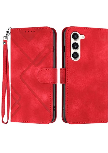 Kart Yuvası Standı ile Samsung Galaxy S24 Pu Deri Flip Cüzdan (Yurt Dışından)