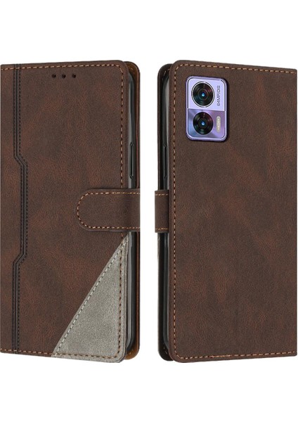 Motorola Moto Kenar 30 Neo Manyetik Kapatma Cüzdan Kart Yuvaları Pu (Yurt Dışından)