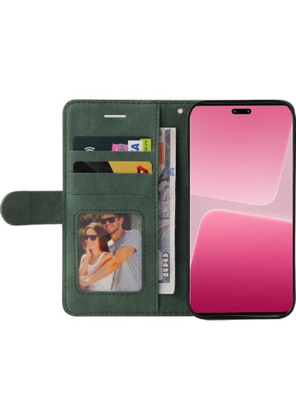 Kart Yuvası Standı ile Xiaomi 13 Lite Için Kılıf Pu Deri Flip Folio Kılıf (Yurt Dışından) fırsatları